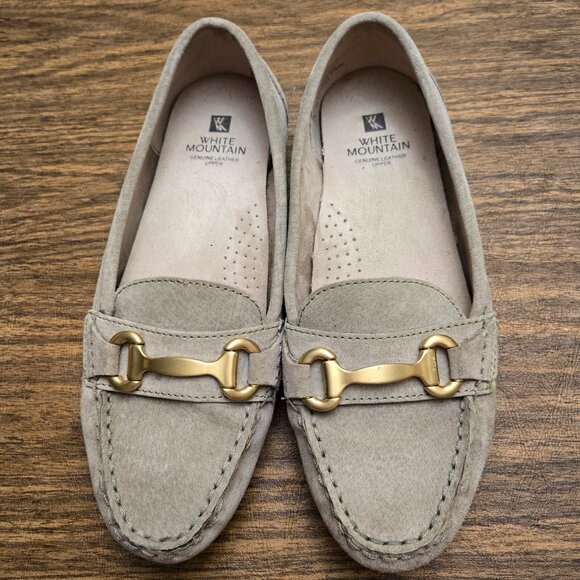 WHITE MOUNTAIN Scotch Women's Genuine Leather Upper Driving Loafers - Sz 7M - Picture 1 of 13